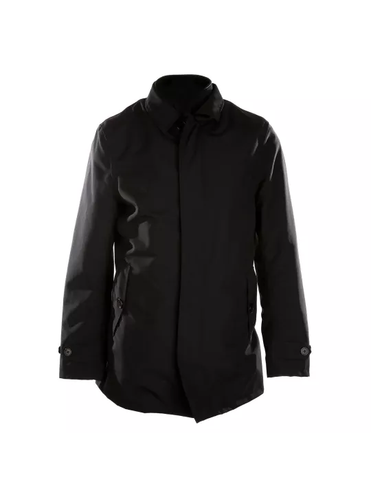 Vstreet Trench Coat Jacket Schwarz