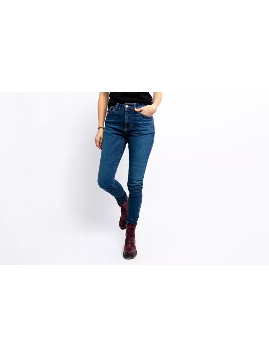 Motorrad-Jeans Frau Luna High Mono - John Doe