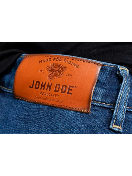 Motorrad-Jeans Frau Luna High Mono - John Doe