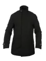 Trench Coat Black retro jacket- Vstreet