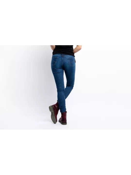 Motorrad-Jeans Frau Luna High Mono - John Doe