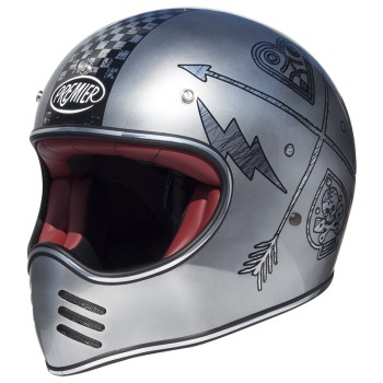 Mx Cross Fl Chromed Full Face Helmet - Premier