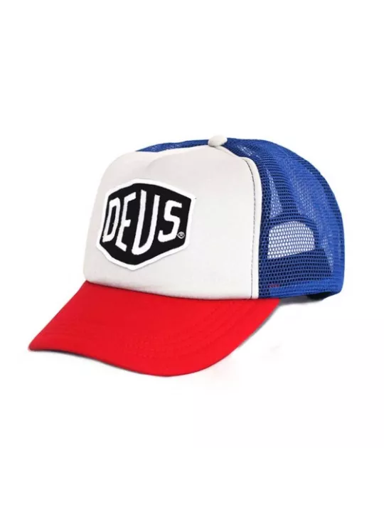 Baylands Trucker Cap Blau/Rot - Deus Ex Machina