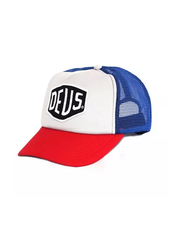 Cap Deus ex Machina Baylands TRUCKER blu / rosso
