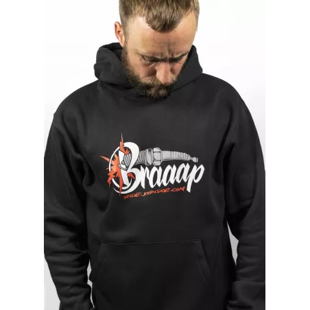 Sweat Moto À Capuche Braaap - John Doe