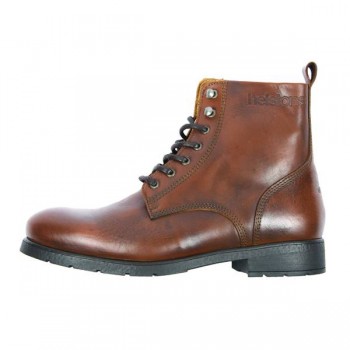 Bottes moto homme Helstons CITY Cuir Aniline Tan