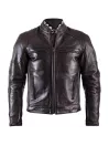 Giacca in pelle Helstons TRUST Plain Nero