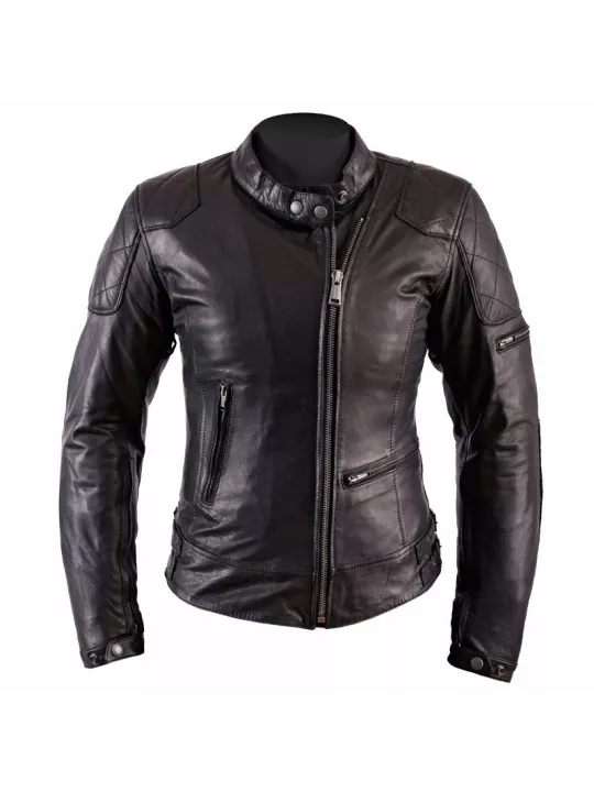 Lady Ks70 Leather Rag retro jacket- Helstons