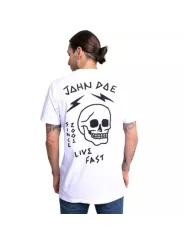 Maglietta Moto Live Fast Skull - John Doe