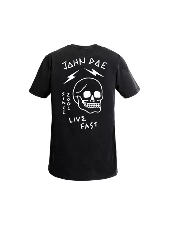 Maglietta Moto Live Fast Skull - John Doe