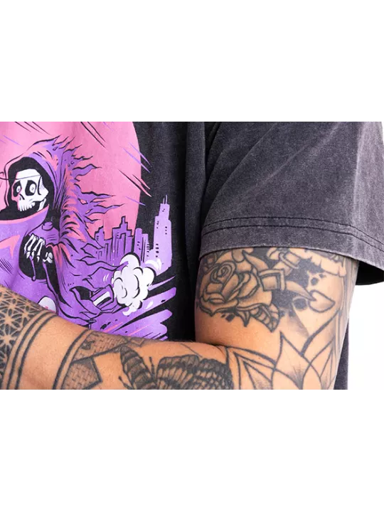 Moto Palm Fade Out T-Shirt - John Doe