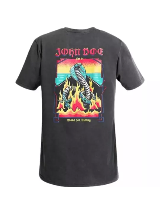 Moto Snake On Fire Fade Out T-Shirt - John Doe