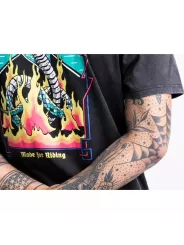 Snake On Fire Fade Out T-Shirt - John Doe