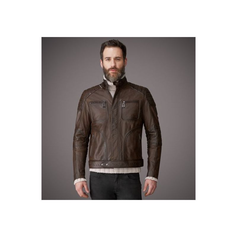 Comprar la chaqueta de la vendimia de la chaqueta Belstaff Belstaff  motocicleta WEYBRIDGE nuevo templo barato