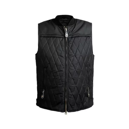 Chaqueta de moto encerada sin mangas Lowride - John Doe