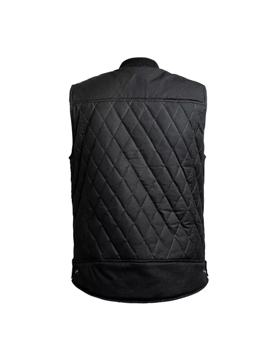 Chaqueta de moto encerada sin mangas Lowride - John Doe