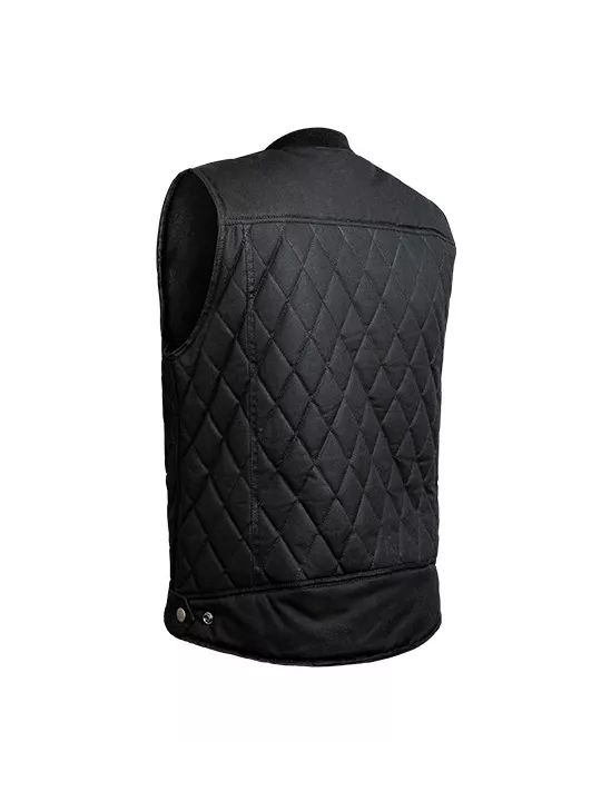 Chaqueta de moto encerada sin mangas Lowride - John Doe