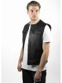 Giacca da moto in pelle senza maniche Mc Outlaw - John Doe