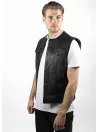 Mc Outlaw Chaqueta de moto de cuero sin mangas - John Doe