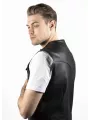 Mc Outlaw Chaqueta de moto de cuero sin mangas - John Doe