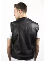 Motorradjacke Leder Ärmellos Mc Outlaw - John Doe
