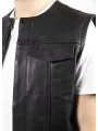 Giacca da moto in pelle senza maniche Mc Outlaw - John Doe