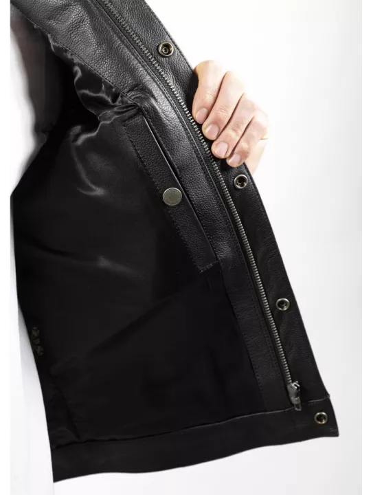 Mc Outlaw Leather Vest - John Doe