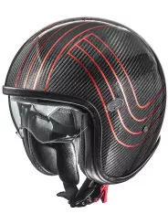 Casque Vintage Platinum Carbon Ex Red Chromed Bm - Premier