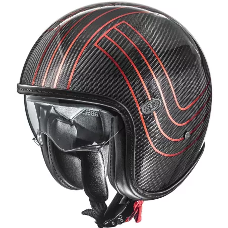 Casque Vintage Platinum Carbon Ex Red Chromed Bm - Premier