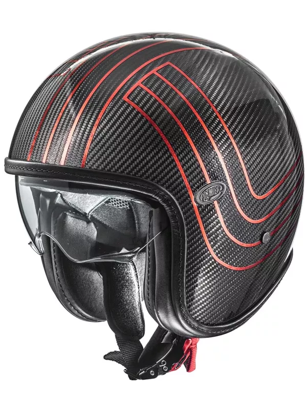 Casque Vintage Platinum Carbon Ex Red Chromed Bm - Premier