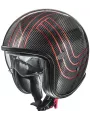 Capacete Vintage Platinum Carbon Ex Red Chromed Bm - Premier