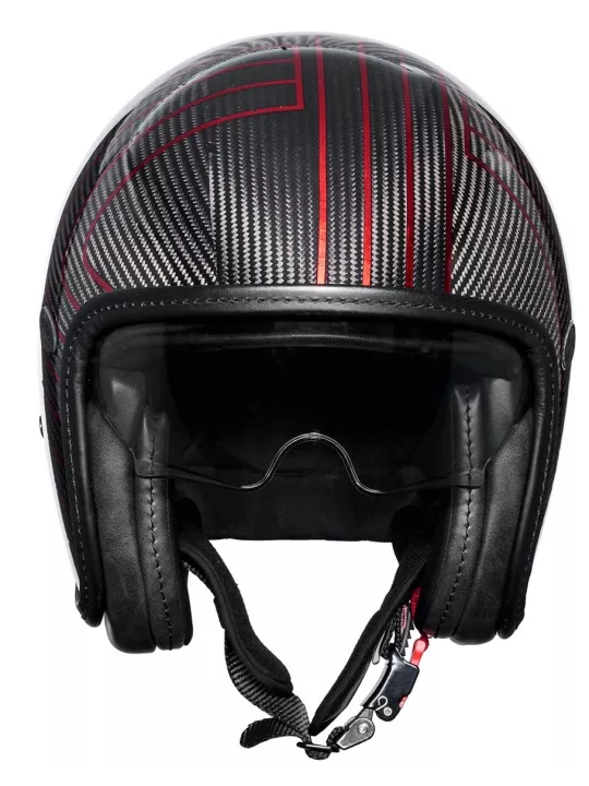 Casco Vintage Platinum Carbon Ex Red Chromed Bm - Premier