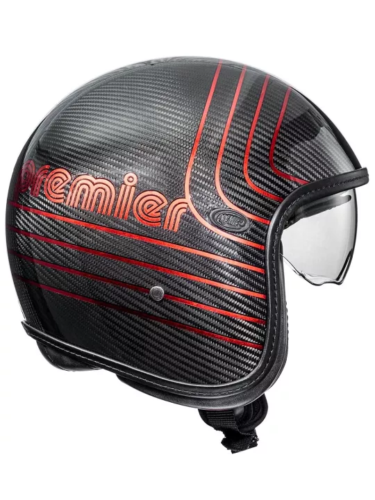 Casco Vintage Platinum Carbon Ex Red Chromed Bm - Premier