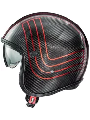 Casque Vintage Platinum Carbon Ex Red Chromed Bm - Premier