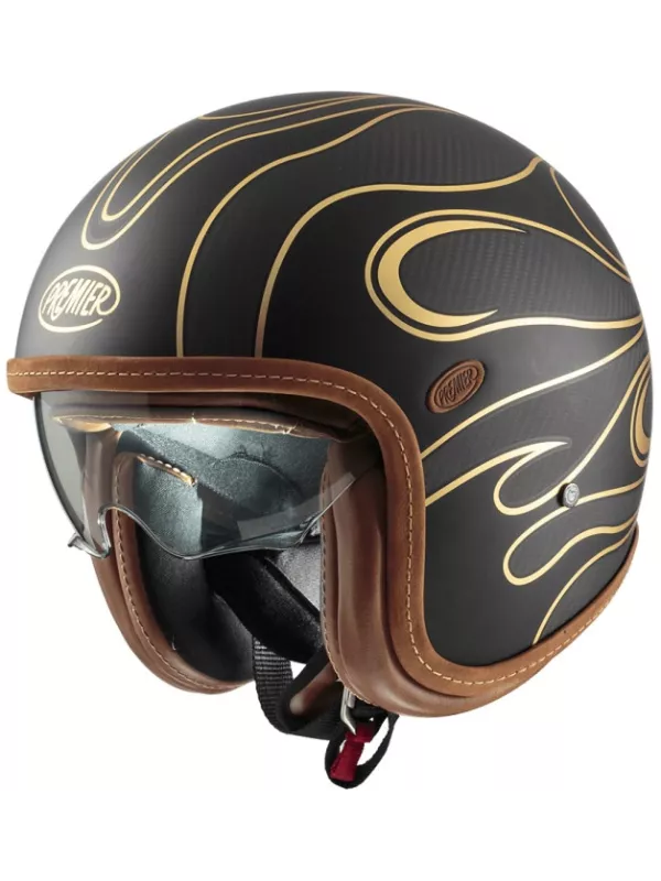 Casco Vintage Platinum Carbon Fr Oro Cromato Bm - Premier