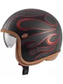 Casco Vintage Platinum Carbon Fr Rosso Cromato Bm - Premier