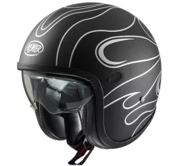 Capacete Vintage Platinum Carbon Fr Silver Chromed Bm - Premier