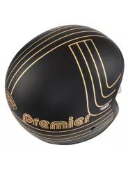 Vintage Ex Gold Chromed Bm Open Face Helmet - Premier