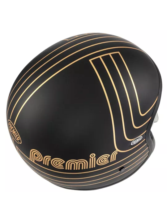 Vintage Ex Gold Chromed Bm Open Face Helmet - Premier