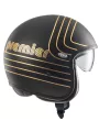 Capacete Vintage Ex Gold Chromed Bm - Premier