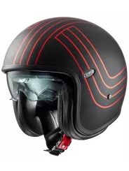 Casque Vintage Ex Red Chromed Bm - Premier
