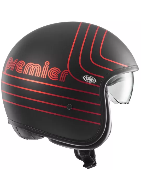 Casque Vintage Ex Red Chromed Bm - Premier