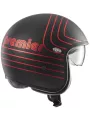 Casque Vintage Ex Red Chromed Bm - Premier