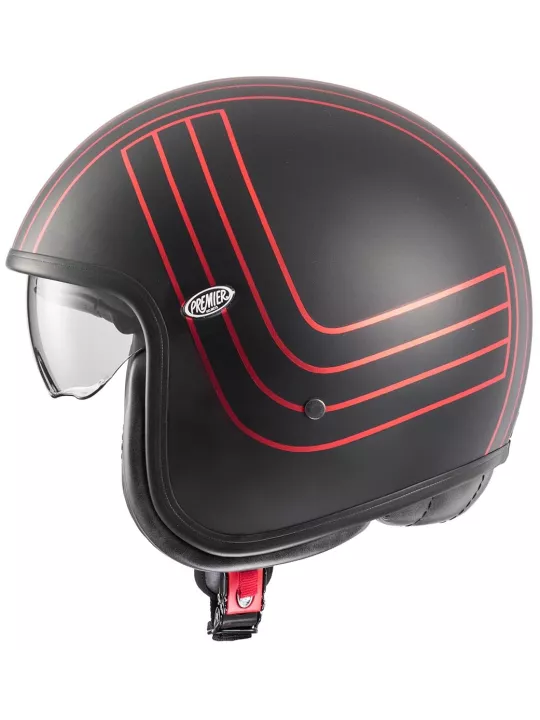 Casque Vintage Ex Red Chromed Bm - Premier