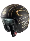 Vintage Fr Gold Chromed Bm Open Face Helmet - Premier