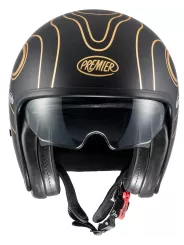 Vintage Fr Gold Chromed Bm Open Face Helmet - Premier