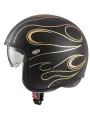 Capacete Vintage Fr Gold Chromed Bm - Premier