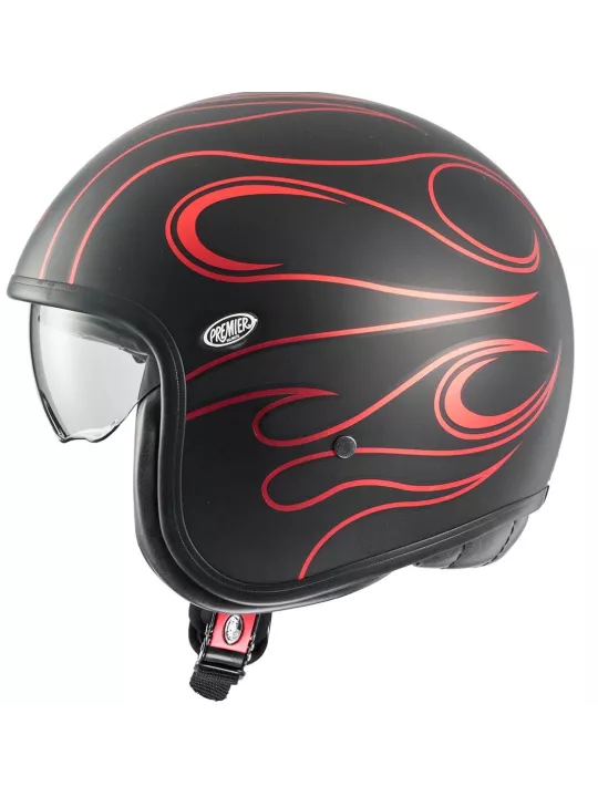 Casque Vintage Fr Red Chromed Bm - Premier