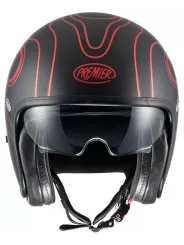 Casque Vintage Fr Red Chromed Bm - Premier