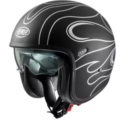 Vintage Fr Silver Chromed Bm Open Face Helmet - Premier